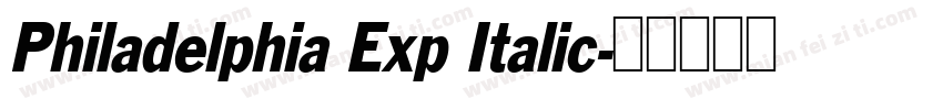 Philadelphia Exp Italic字体转换